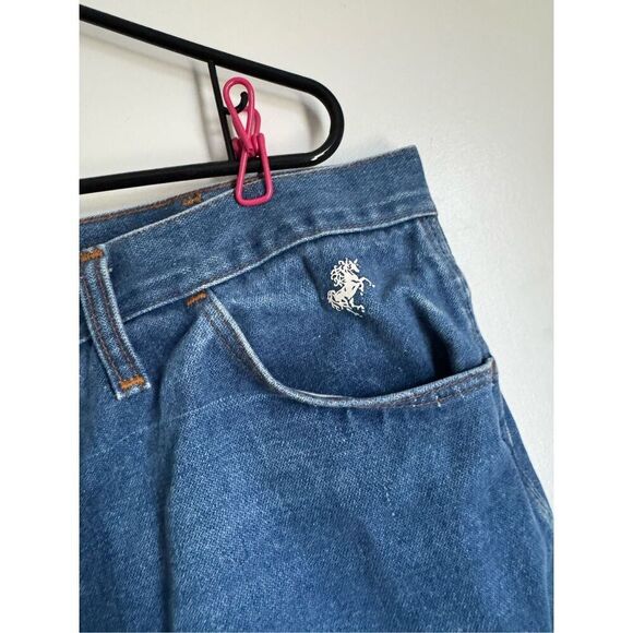 Vintage Wrangler Men’s Blue Slim Fit Denim Jeans sz 38/36 Western Rodeo USA - Picture 5 of 6